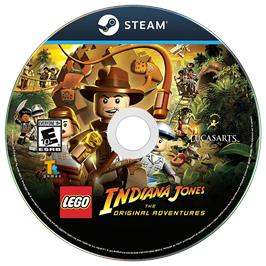 Cartridge artwork for LEGO Indiana Jones - The Original Adventures on the Microsoft Windows.